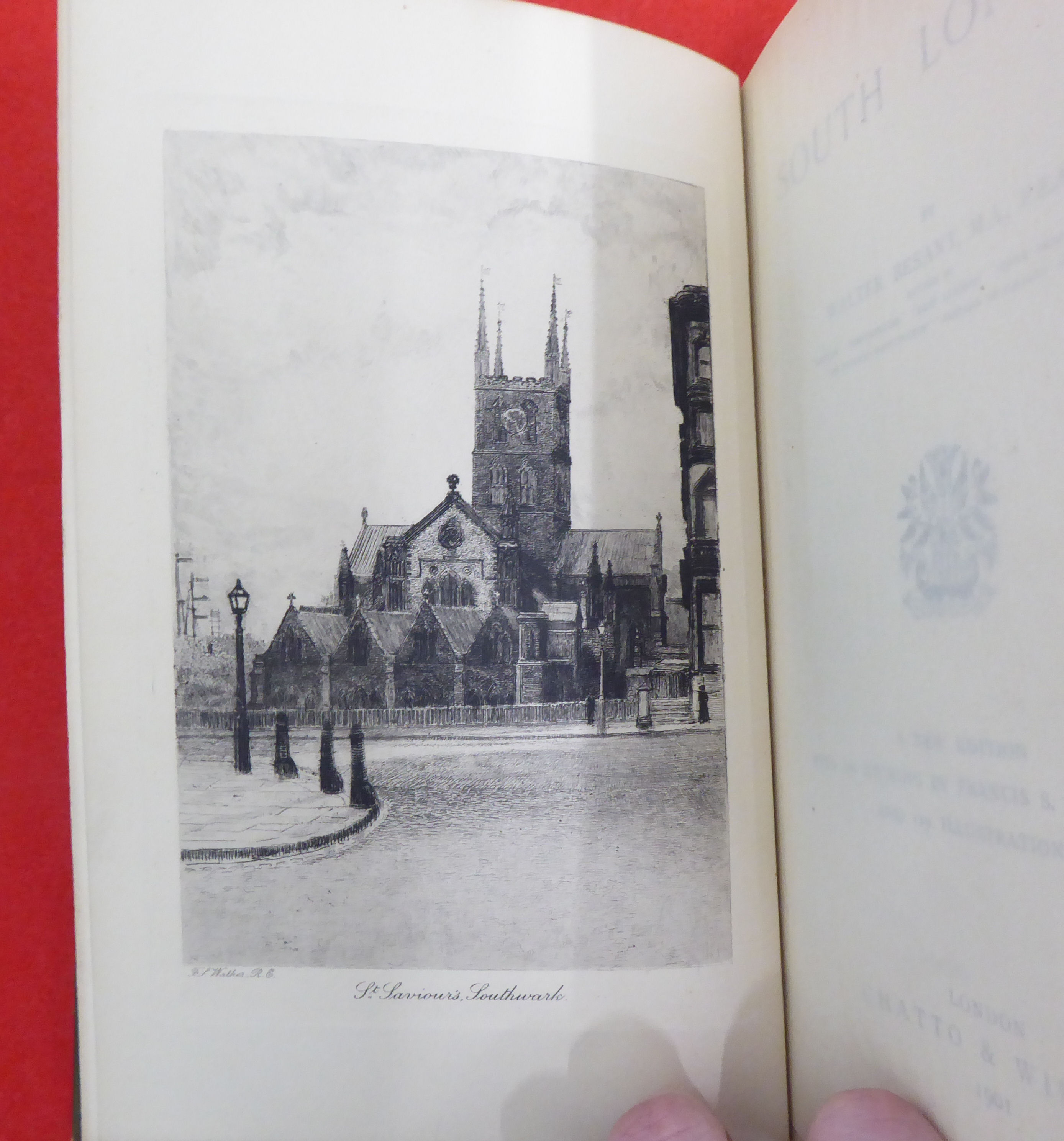 Books: 'London' by Walter Besant  New Edition  1904; 'Westminster'  1897; and 'South London'  1901 - Image 4 of 18