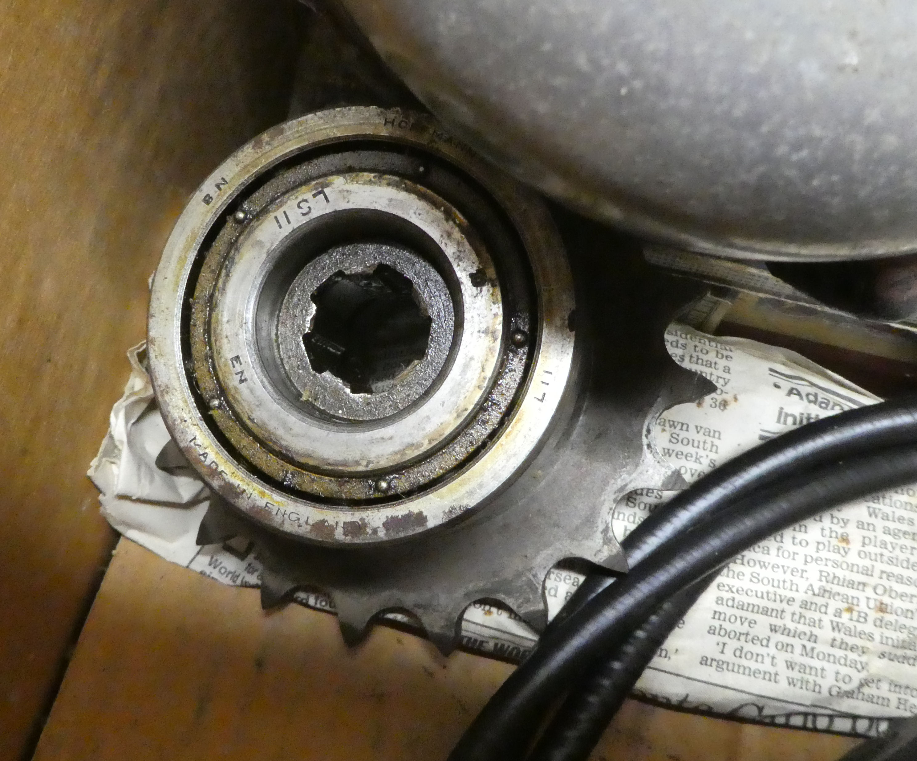 Motorcycle spares for a 1949 Scott Squirrel: to include part of the engine block and foot peg - Image 7 of 14