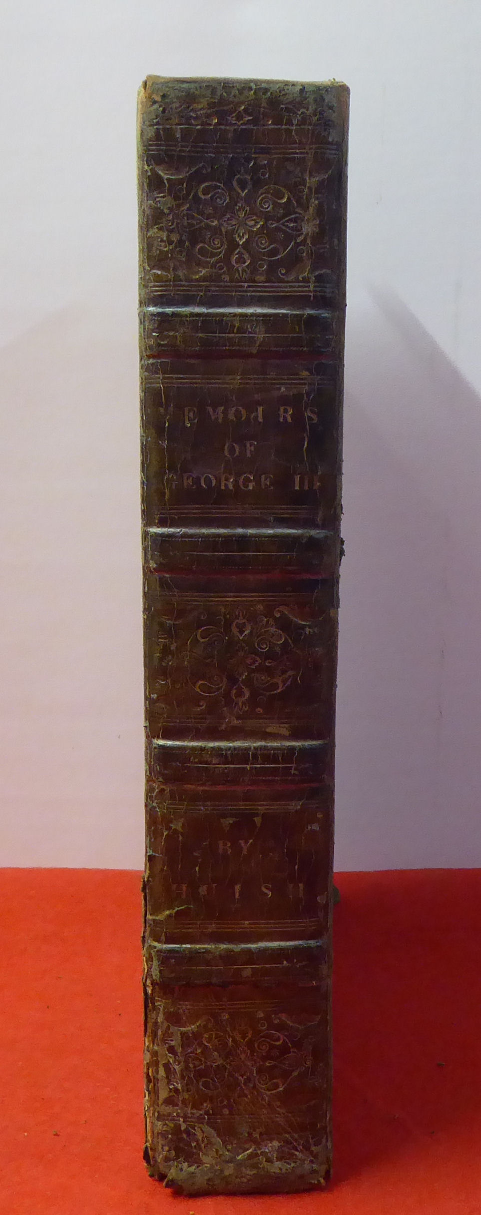 Book: 'Memoirs of George III' by Robert Huish Esq, printed by Thomas Kelly of London  dated 1821,