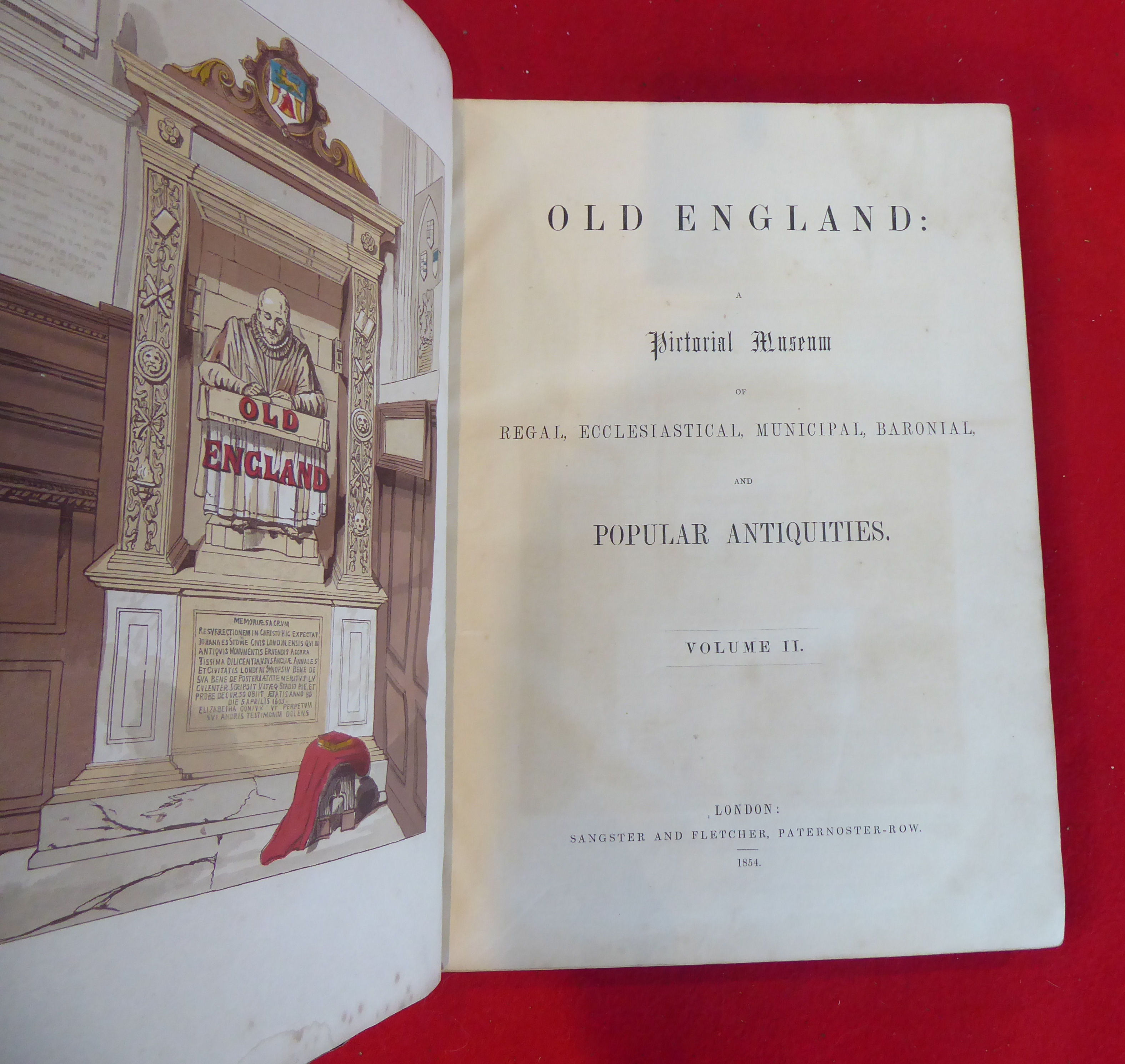 Books: 'Old England, a Pictorial Museum of Regal, Ecclesiastical, Municipal, Baronial and Popular - Image 8 of 16