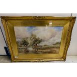 Henry H Parker - 'A Stream at Shalford'  watercolour  bears a signature  14" x 21"  framed