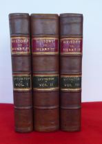 Books: 'History of Henry II' by George Lord Lyttelton'  1767, in three volumes