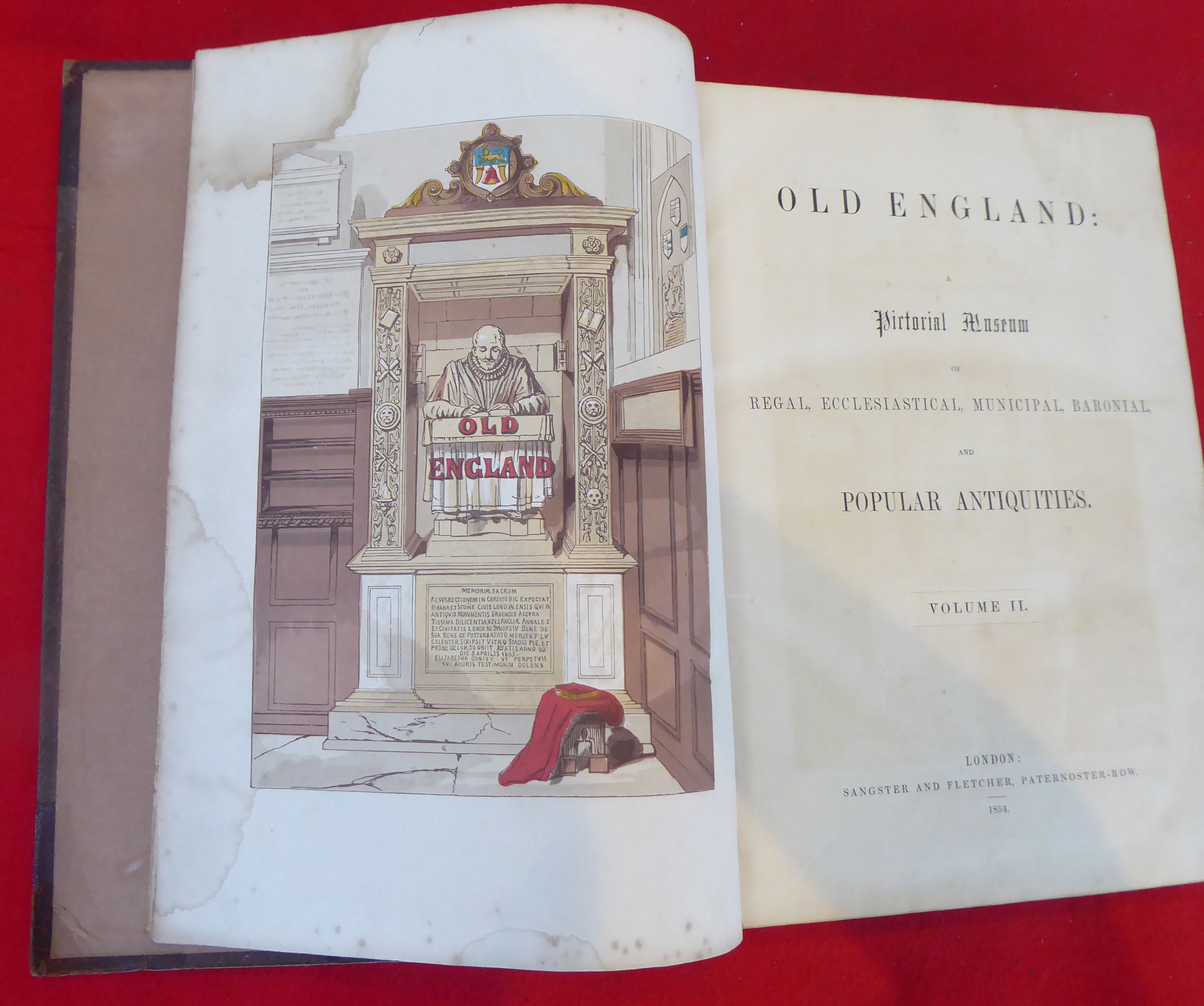 Books: 'Old England, a Pictorial Museum of Regal, Ecclesiastical, Municipal, Baronial and Popular - Image 9 of 16