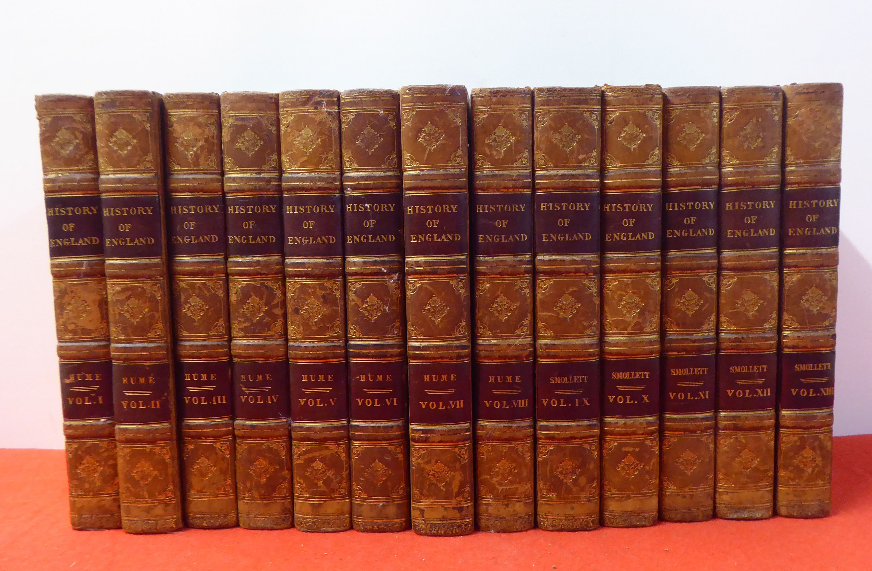 Books: 'The History of England' by David Hume Esq, new edition  dated 1897, in six volumes