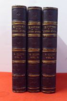 Books: 'Cassells History of the United States' by Edmund Ollier, in three volumes