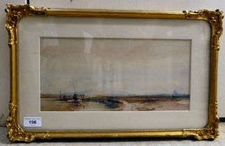 William Roxby Beverley - 'Woburn Sands'  watercolour  bears a signature & dated 1849  6" x 12"