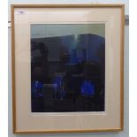 David Blackburn - 'Three Stones'  mixed media  bears a signature & dated 1992  17" x 14"  framed