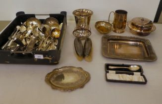 Mappin & Webb and other variously patterned flatware; other EPNS tableware; and silver backed