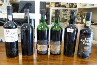 Wine, viz. six bottles of Fonseca; and other unlabelled/unidentified Port