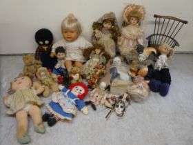 Dolls, dolls accessories and soft toys
