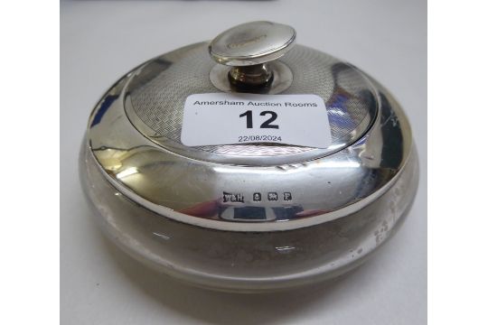 Silver collectables: to include a Walker & Hall silver lidded clear glass powder jar  Birmingham - Image 4 of 15