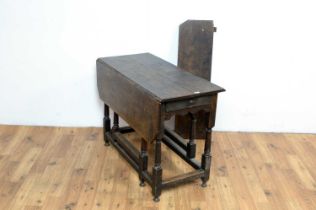 18th Century oak drop leaf table