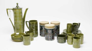 A Portmeirion ‘Totem’ pattern coffee service