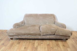 A large modern two-seater sofa handcrafted by Sofarooms, Devon