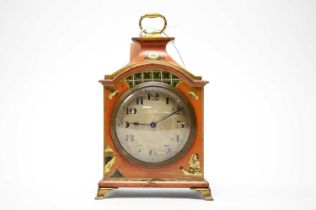 A Chinoiserie mantel clock, signed Reid & Sons, Newcastle on Tyne