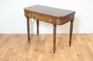 A 19tyh Century mahogany tea table