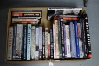 A selection of books relating to WWII