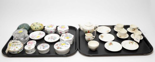 A children’s nursery ware tea set, and other decorative ceramics