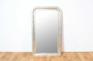 A Louis Philippe silvered arch top mirror