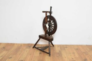 A 19th Century spinning wheel by James Park, Kilmalcolm