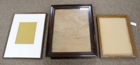 A 19th century mahogany picture frame, and two others