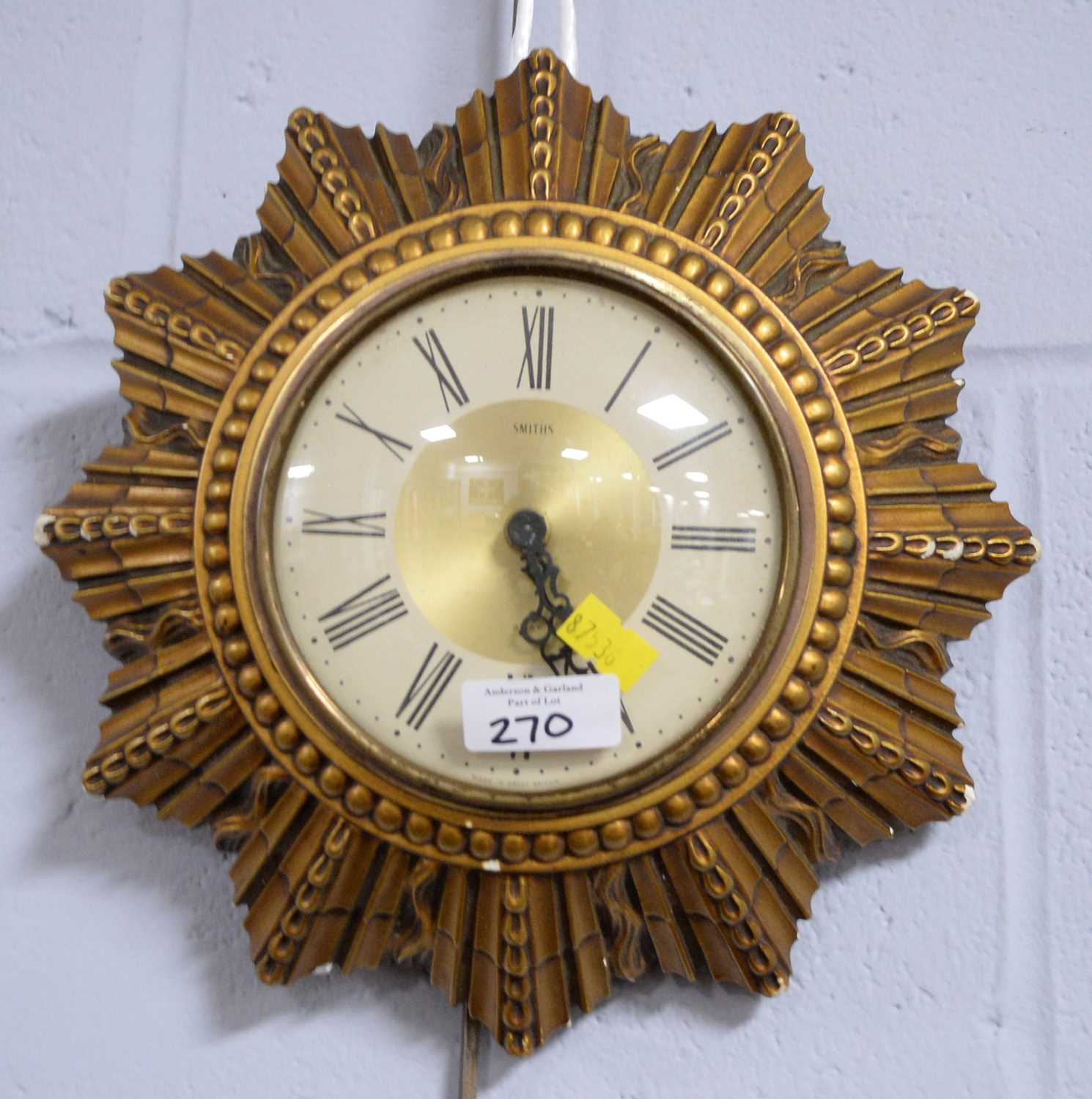 Two Smiths sunburst wall clocks - Image 4 of 5