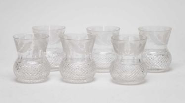 A collection of thistle glasses