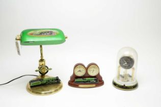 A Flying Scotsman clock and barometer