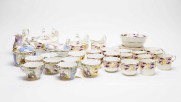 A Staffordshire Miles Mason tea service