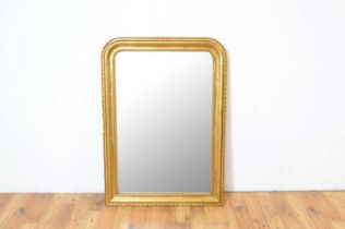 A Louis Philippe archtop wall mirror,