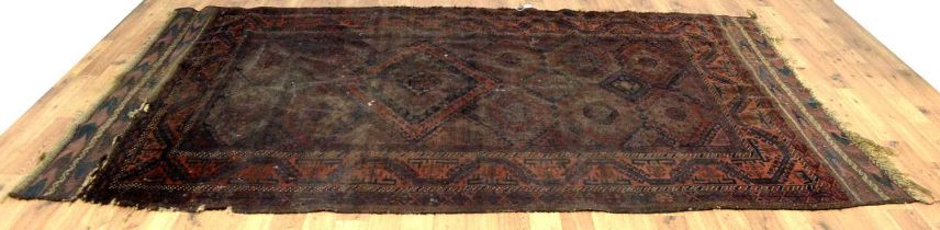 A vintage 20th Century Turkman rug