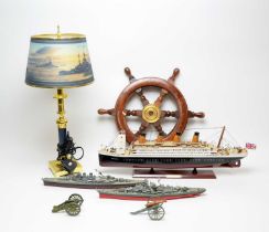 A collection of maritime models and collectors items