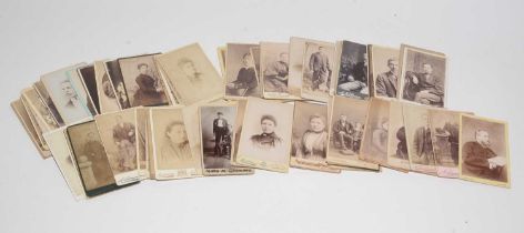 A collection of 19th century cartes de visites