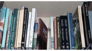 A selection of hardback and coffee table books