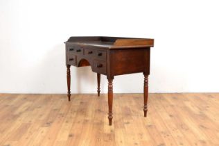 A Victorian mahogany writing desk