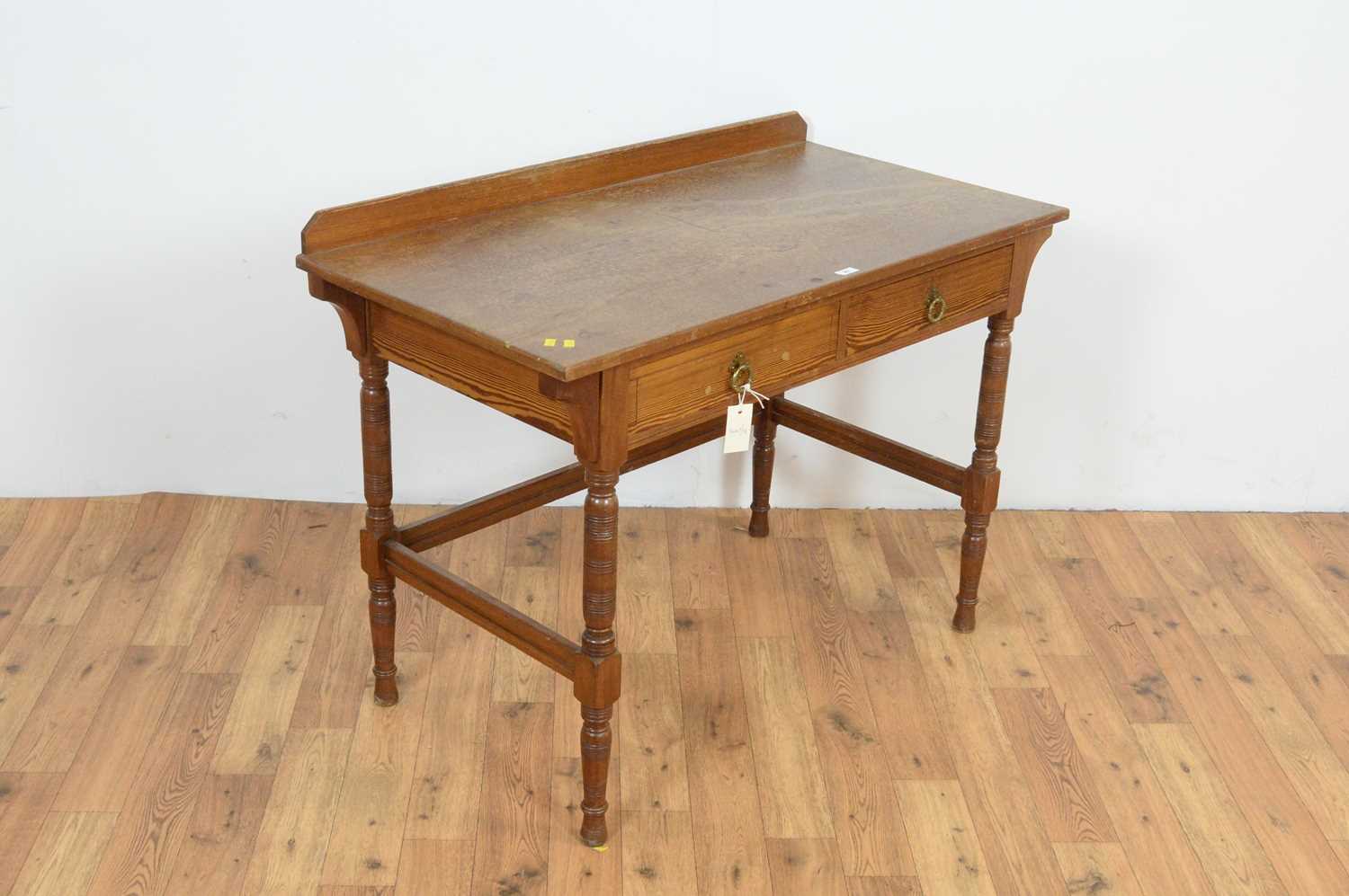 Gregory & Co, Regent St, London; An Arts and Crafts walnut and simulated pine washstand - Image 3 of 4