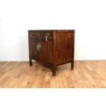 A Chinese Oriental hardwood chest