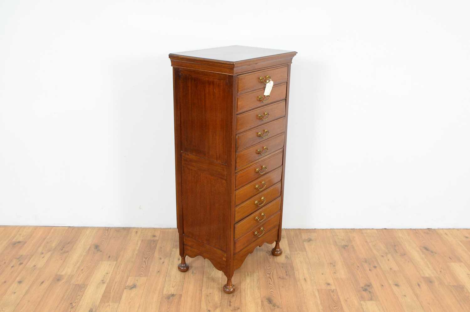 A 20th Century mahogany music cabinet with a glazed bookcase - Image 6 of 7