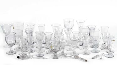 A selection of 19th Century and later glasses