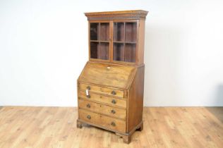 A Victorian mahogany bureau bookcase