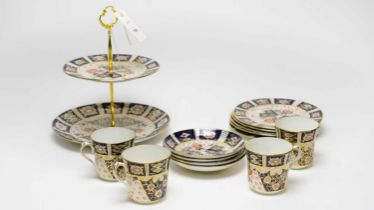 An Imari pattern ceramic tea service