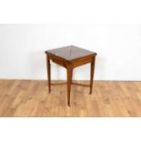 An Edwardian inlaid rosewood envelope table