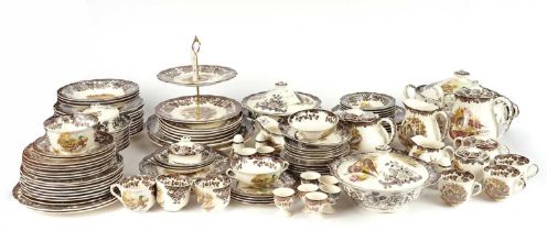 A large selection of Palissy ‘Game Series’ tea and dinner ware