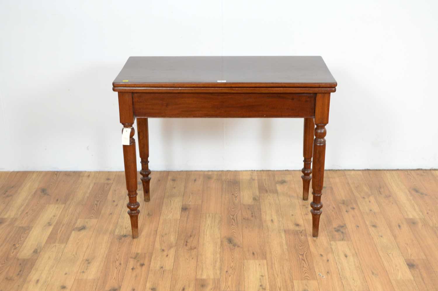 A late Victorian mahogany tea table