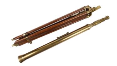 An early 20th Century brass telescope