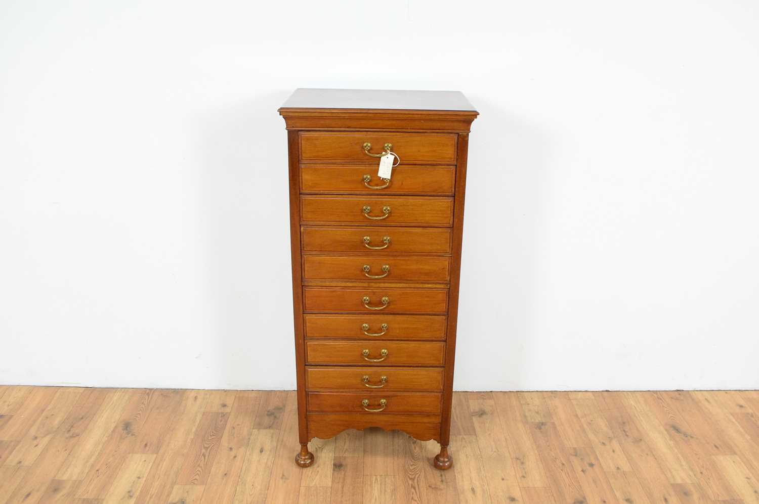 A 20th Century mahogany music cabinet with a glazed bookcase - Image 5 of 7