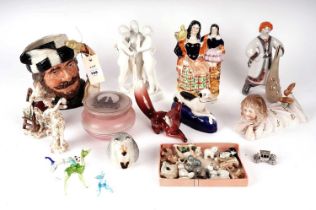 A selection of decorative ceramic figures
