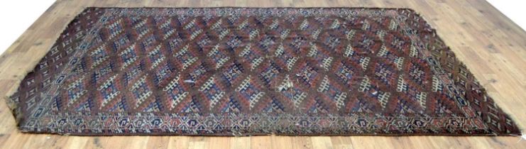 A good quality vintage Turkman rug