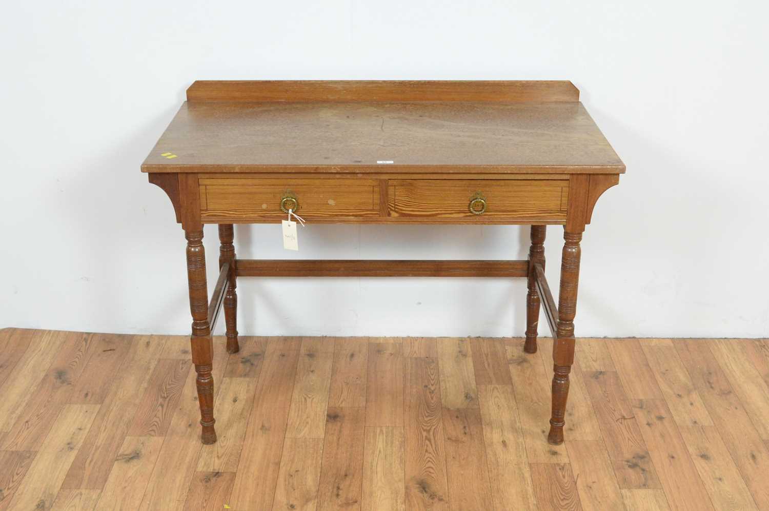 Gregory & Co, Regent St, London; An Arts and Crafts walnut and simulated pine washstand - Image 2 of 4