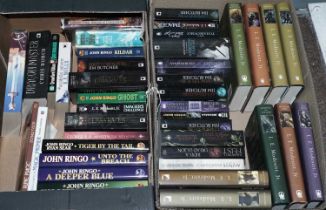 A selection of hardback and other sci fi books